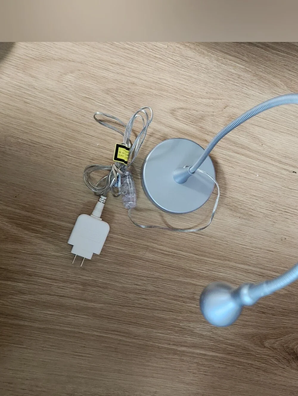 Ikea Jansjo Silver / Gray Gloss Metallic LED light